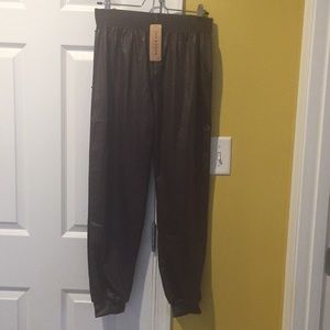Jon & Anna brown liquid joggers